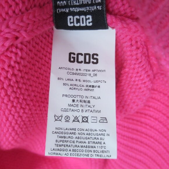 GCDS Pink Logo Sweater Size L - Picture 12 of 12